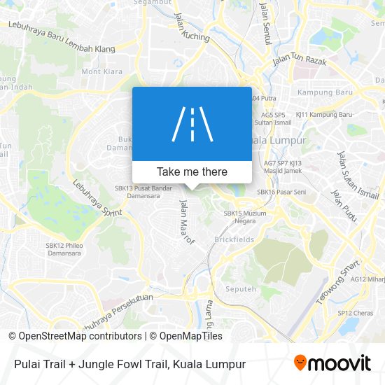 Peta Pulai Trail + Jungle Fowl Trail