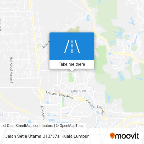 Peta Jalan Setia Utama U13/37s