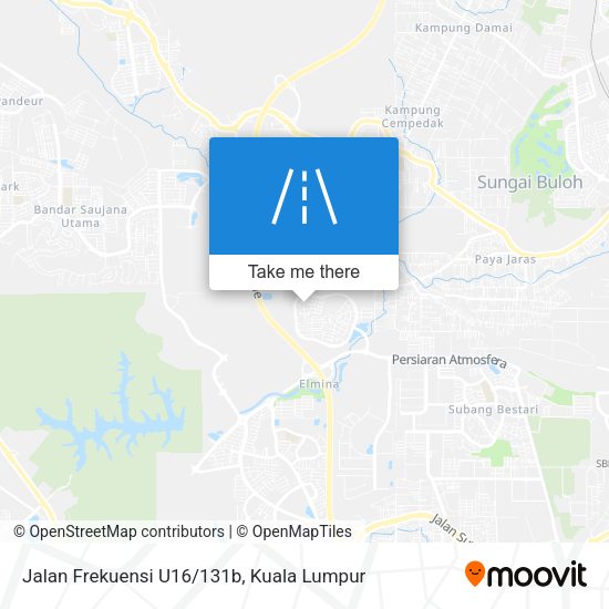 Peta Jalan Frekuensi U16/131b