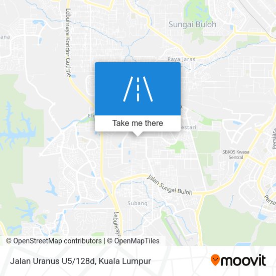 Jalan Uranus U5/128d map