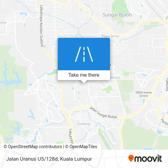 Jalan Uranus U5/128d map