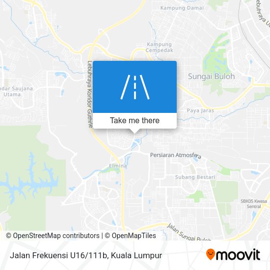 Jalan Frekuensi U16/111b map