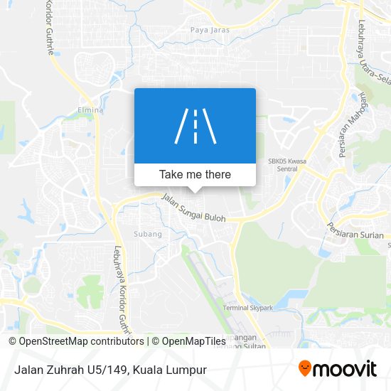 Peta Jalan Zuhrah U5/149