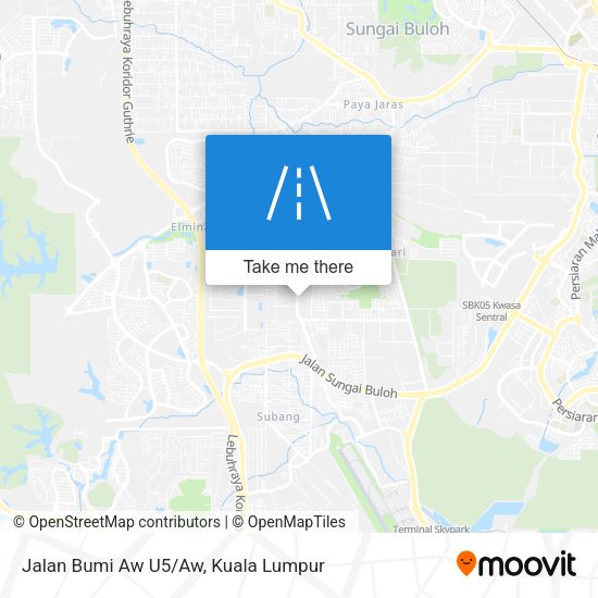 Jalan Bumi Aw U5/Aw map