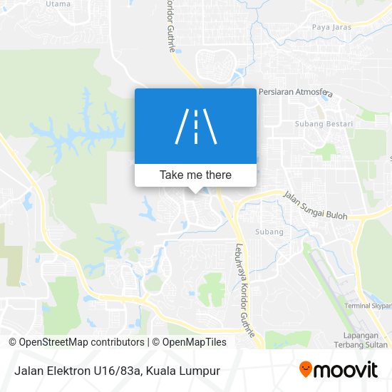 Jalan Elektron U16/83a map
