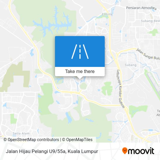 Jalan Hijau Pelangi U9/55a map