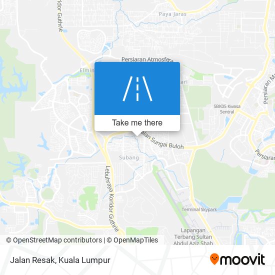 Jalan Resak map