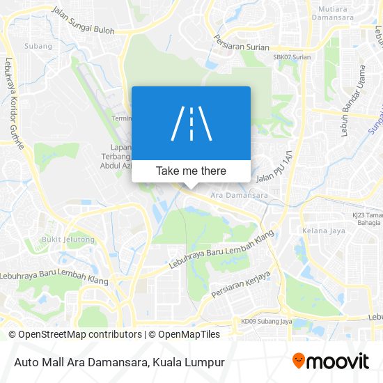 Auto Mall Ara Damansara map