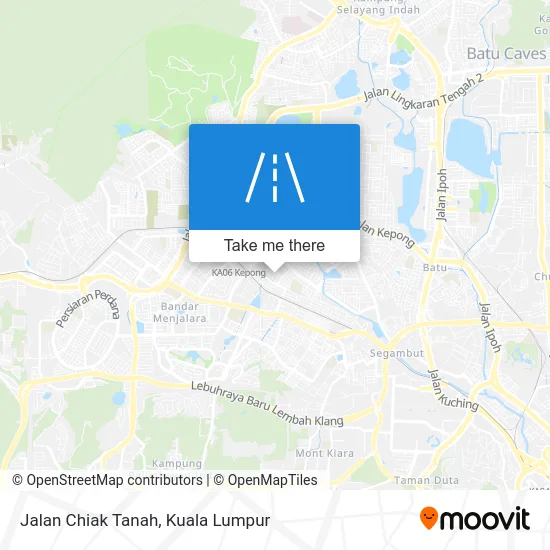 Jalan Chiak Tanah map