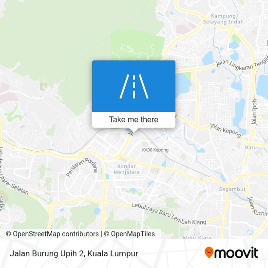 Peta Jalan Burung Upih 2