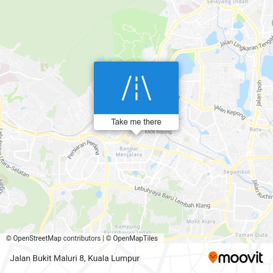 Jalan Bukit Maluri 8 map