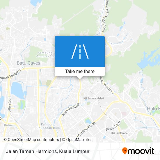 Peta Jalan Taman Harmions
