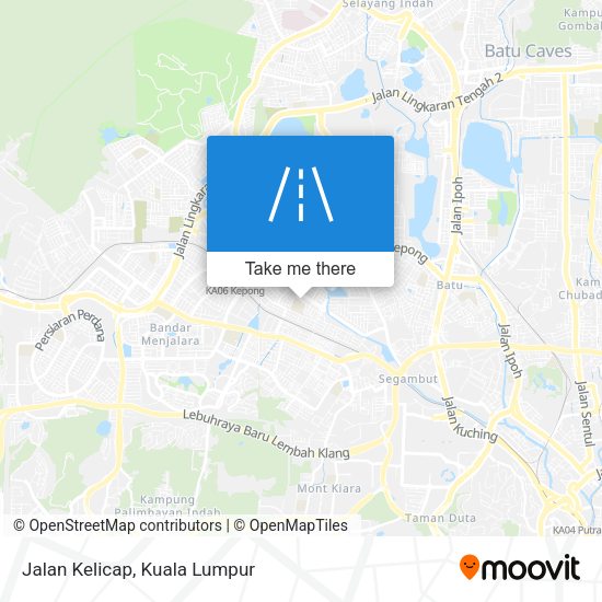Peta Jalan Kelicap