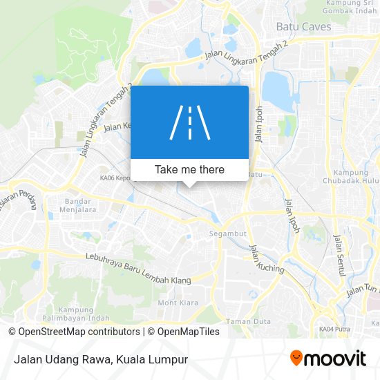 Peta Jalan Udang Rawa