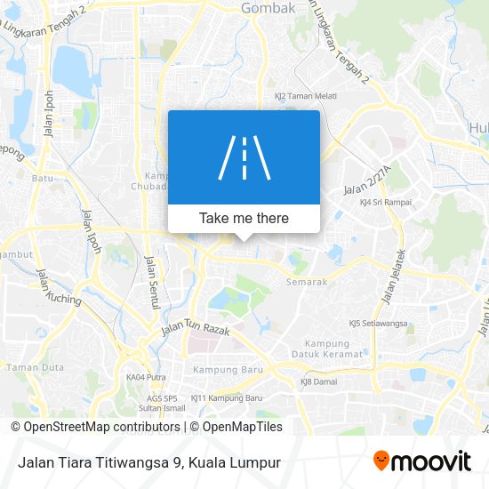 Peta Jalan Tiara Titiwangsa 9