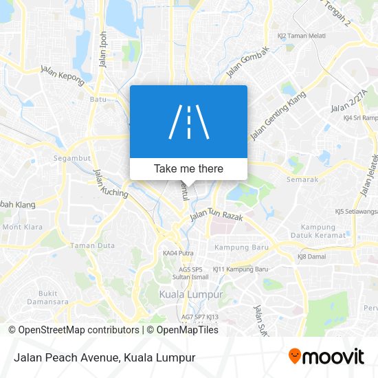 Peta Jalan Peach Avenue