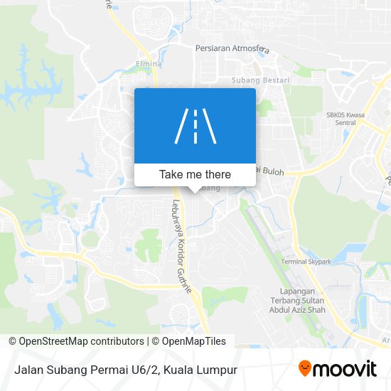Peta Jalan Subang Permai U6/2