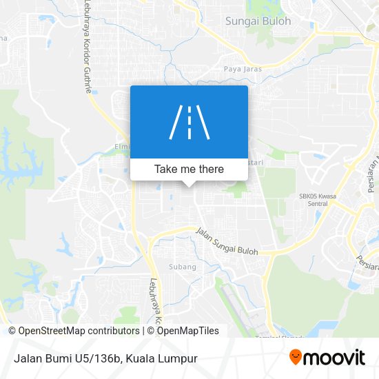 Peta Jalan Bumi U5/136b