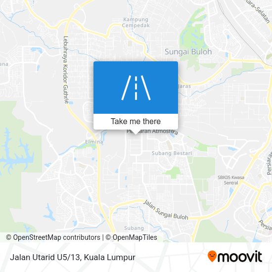 Peta Jalan Utarid U5/13