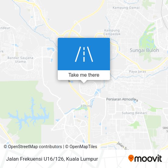 Peta Jalan Frekuensi U16/126