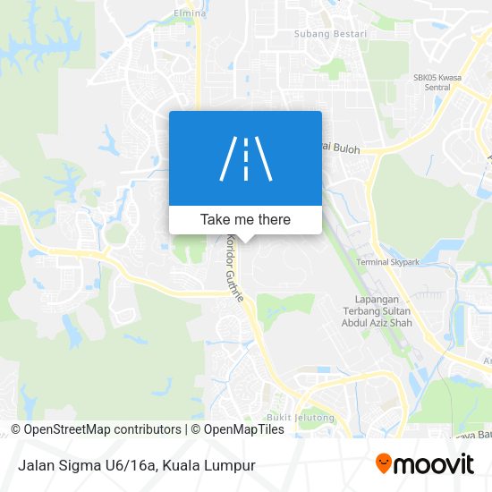 Peta Jalan Sigma U6/16a