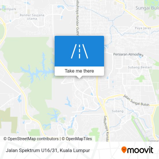 Jalan Spektrum U16/31 map