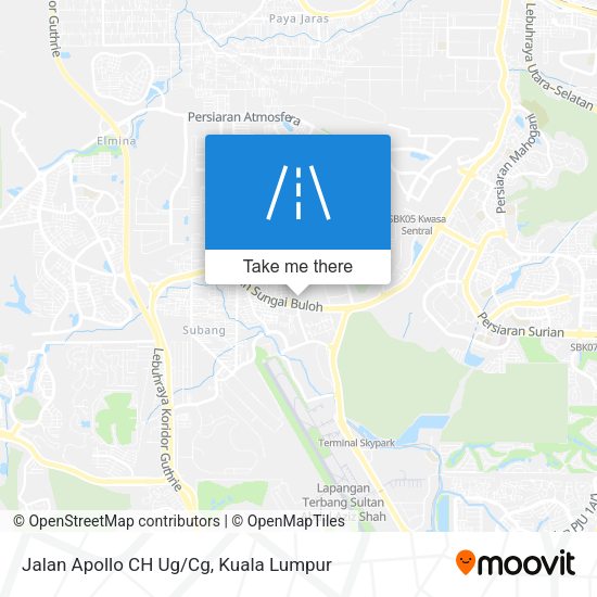Jalan Apollo CH Ug/Cg map
