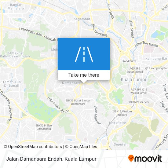 Jalan Damansara Endah map