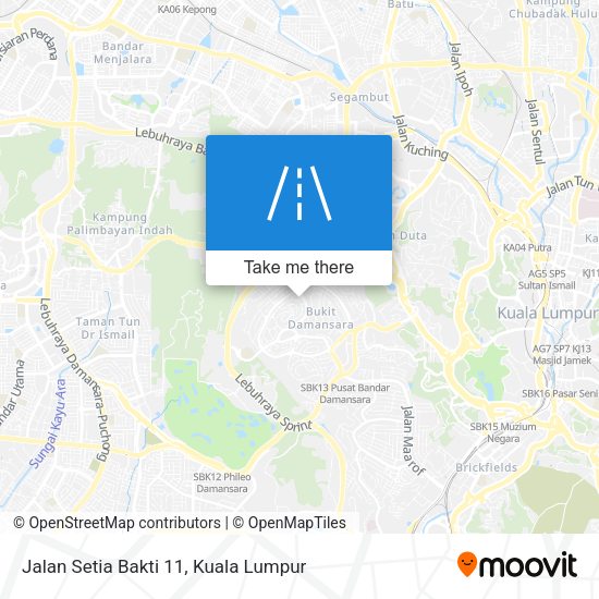 Peta Jalan Setia Bakti 11