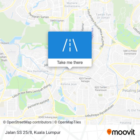 Jalan SS 25/8 map