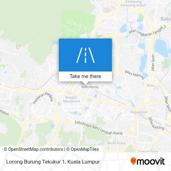 Lorong Burung Tekukur 1 map