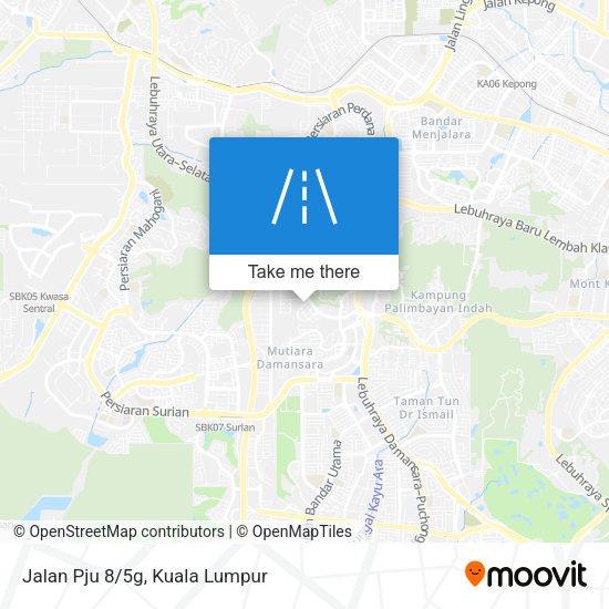 Peta Jalan Pju 8/5g