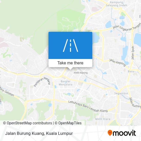 Jalan Burung Kuang map