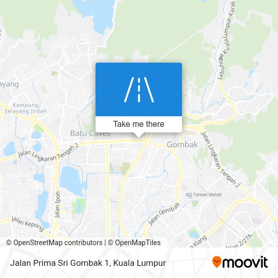Peta Jalan Prima Sri Gombak 1