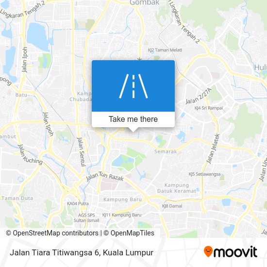 Jalan Tiara Titiwangsa 6 map