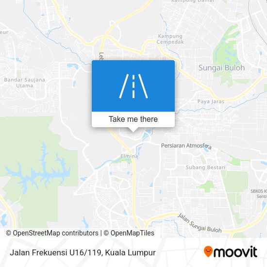 Peta Jalan Frekuensi U16/119