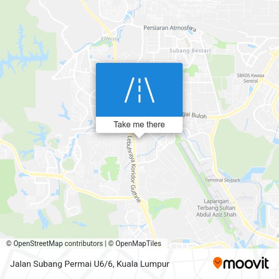 Jalan Subang Permai U6/6 map