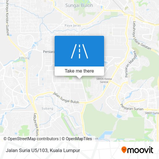 Jalan Suria U5/103 map