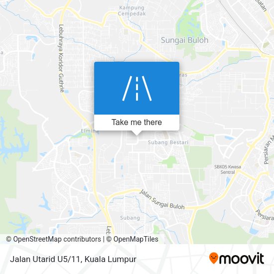 Peta Jalan Utarid U5/11
