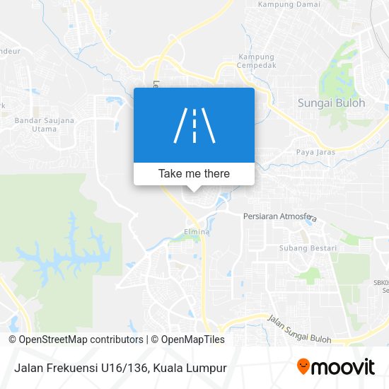 Jalan Frekuensi U16/136 map