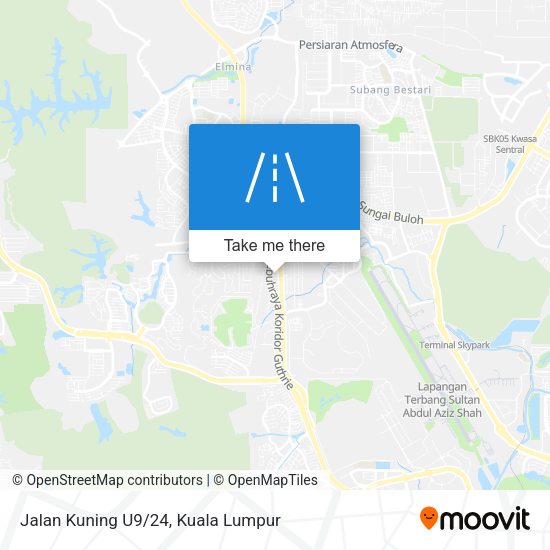 Peta Jalan Kuning U9/24