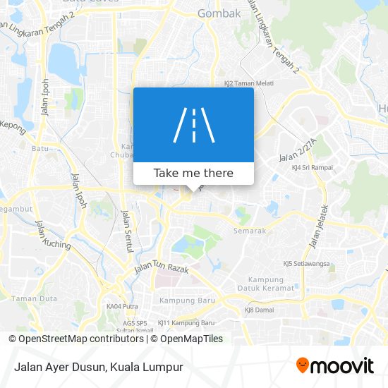 Peta Jalan Ayer Dusun