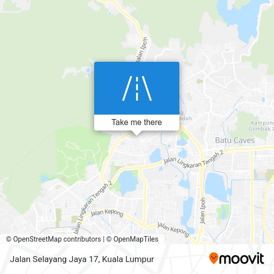 Peta Jalan Selayang Jaya 17
