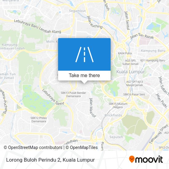Peta Lorong Buloh Perindu 2