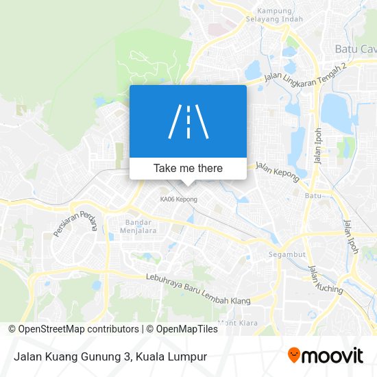 Jalan Kuang Gunung 3 map