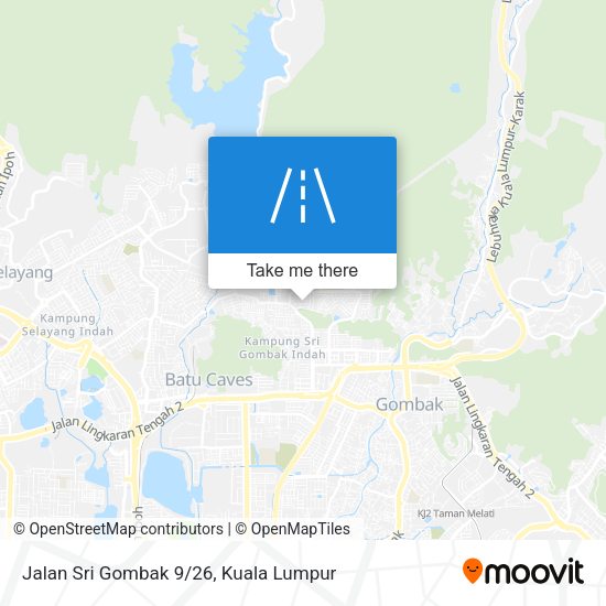 Peta Jalan Sri Gombak 9/26
