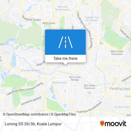 Lorong SS 26/3b map