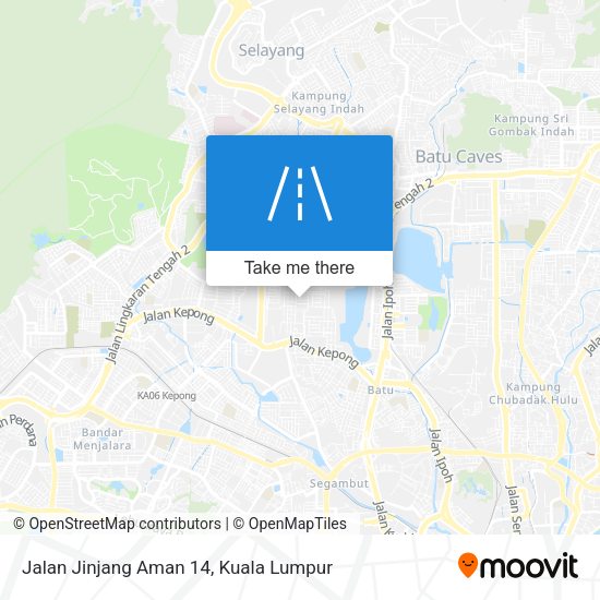 Jalan Jinjang Aman 14 map