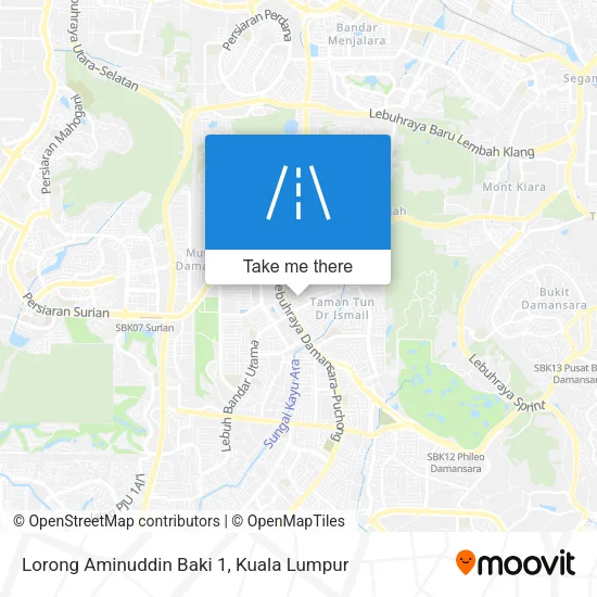 Lorong Aminuddin Baki 1 map