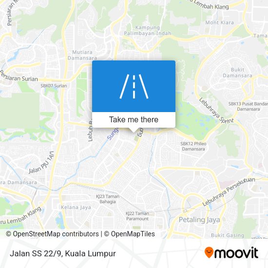 Jalan SS 22/9 map